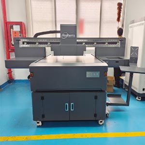 The 1210UV flatbed printer is a high-end UV printer